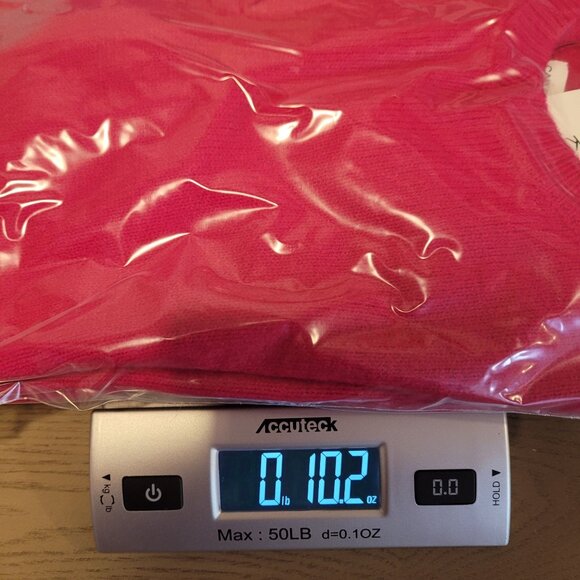 Calvin Klein Jeans Womens Hot Pink Knit Sweater XS Long Sleeve Pullover Nylon Bl - Picture 12 of 12